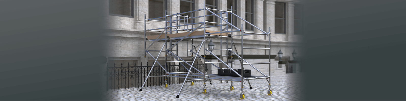 BoSS Cantilever Aluminium Access Towers - ideal for overcoming all manner of obstacles