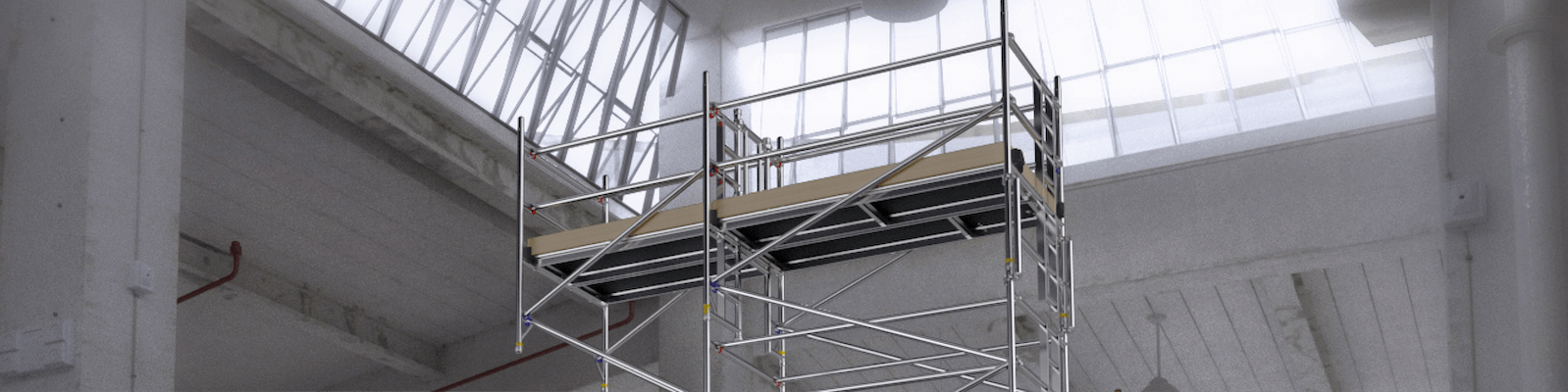 BoSS Cantilever Aluminium Access Towers - step-through frame provides a multi-level walk through structure