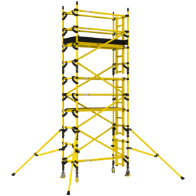 BoSS Zone:1 Fibreglass Access Tower - Single Width Tower