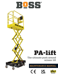 BoSS Archive PA-lift Push Around Scissor Lift Maintenance Manual
