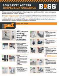 BoSS Low Level Access Inspection Guidance - BoSS Pod Range