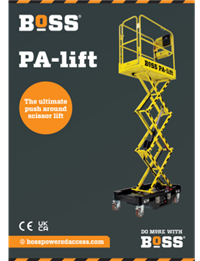 BoSS PA-lift Push Around Scissor Lift Range Brochure