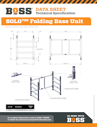S130018 - BoSS Data Sheet - Solo700 Folding Base Unit