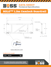 S130019 - BoSS Data Sheet - Solo700 Camlock Guardrail