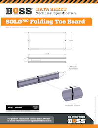 S130020 - BoSS Data Sheet - Solo700 Folding Toe Board