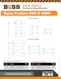S140011 - BoSS Data Sheet - Span Frames 850 & 1450