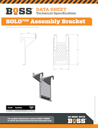 S140016 - BoSS Data Sheet - Solo700 Assembly Bracket