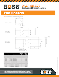 S140020 - BoSS Data Sheet - Toe Boards