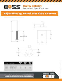 S140035 - BoSS Data Sheet - Adjustable Leg