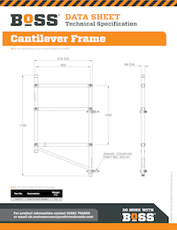 S130022 - BoSS Data Sheet - Cantilever Frame