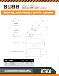 S140019 - BoSS Data Sheet - Staircase, Master Rung & Internal Handrail