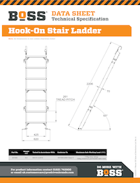 S140030 - BoSS Data Sheet - Hook-On Stair Ladder