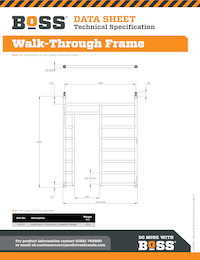 S150006 - BoSS Data Sheet - Walkthrough Frame