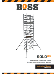 BoSS Instruction Manual SOLO 700 Access Tower