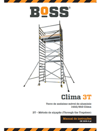 Portuguese Clima 3T IM BoSS Instruction Manual - Clima 3T Access Tower - Portuguese