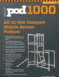 BoSS Product Leaflet - BoSS Pod 1000 All-in-One Compact Mobile Access Podium