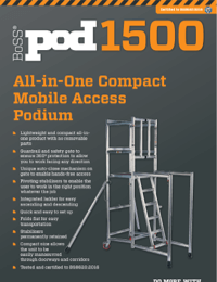 BoSS Product Leaflet - BoSS Pod 1500 All-in-One Compact Mobile Access Podium