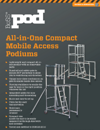 BoSS Product Leaflet - BoSS Pod All-in-One Compact Mobile Access Podiums