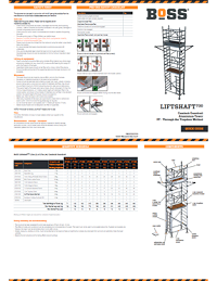 BoSS Liftshaft 700 Quick Guide