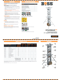 BoSS StairMAX 700 Braced Quick Guide