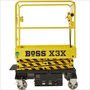 BoSS X-Series Approved sticker on machine gate LH side