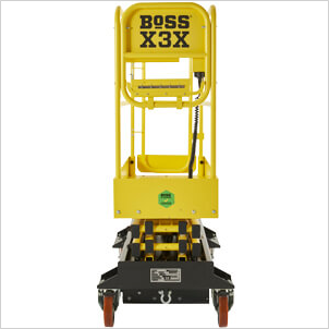 BoSS X-Series Approved sticker on machine non-gate end