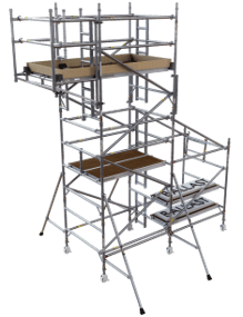 BoSS Compact End Cantilever Towers for obstacles - space constrains