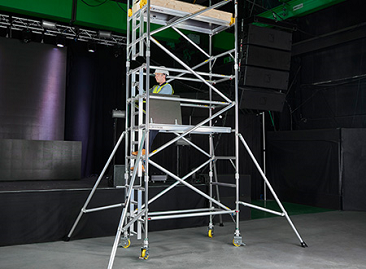 BoSS Ladderspan Aluminium Access Towers - Integral Ladders for safe access