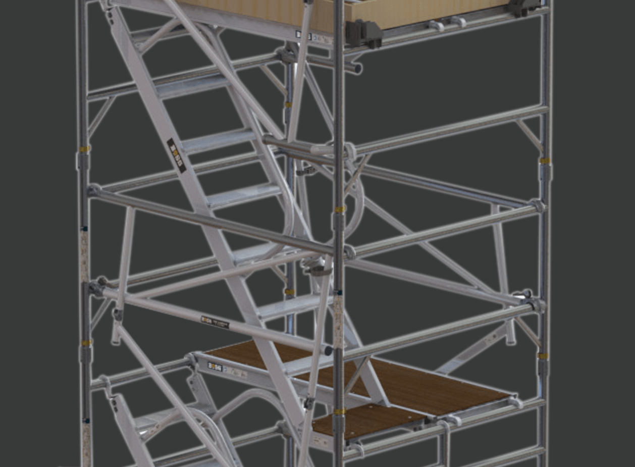 BoSS Staircase Aluminium Access Tower - for frequent climbing and descending