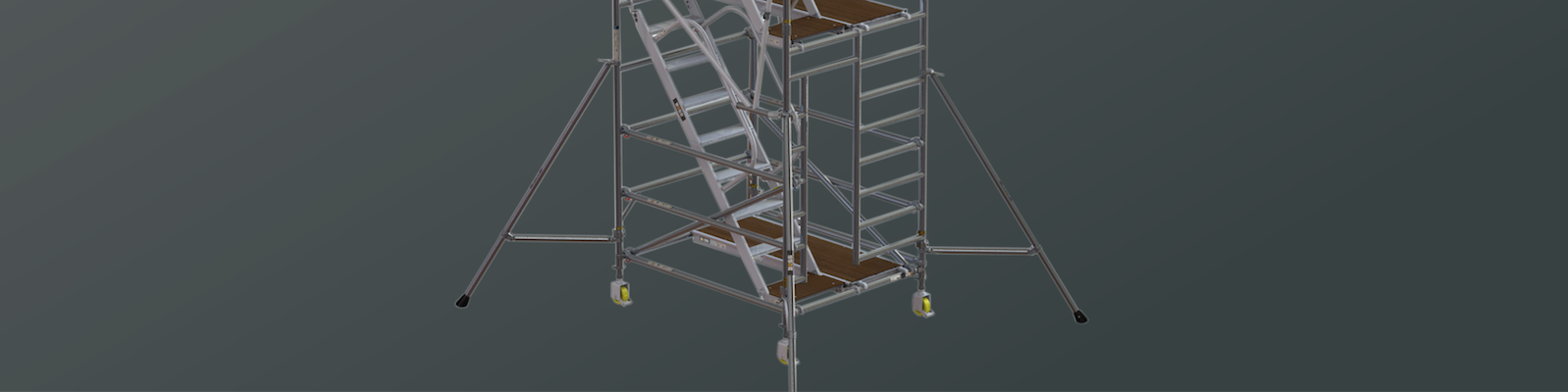 BoSS Staircase Aluminium Access Tower - easy access